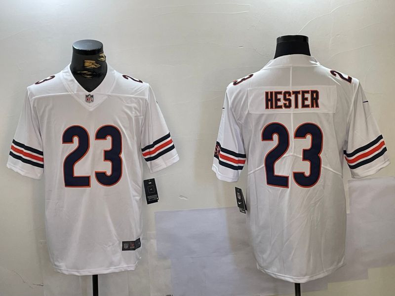 Men Chicago Bears #23 Hester White 2024 Nike Vapor Limited NFL Jersey style 1